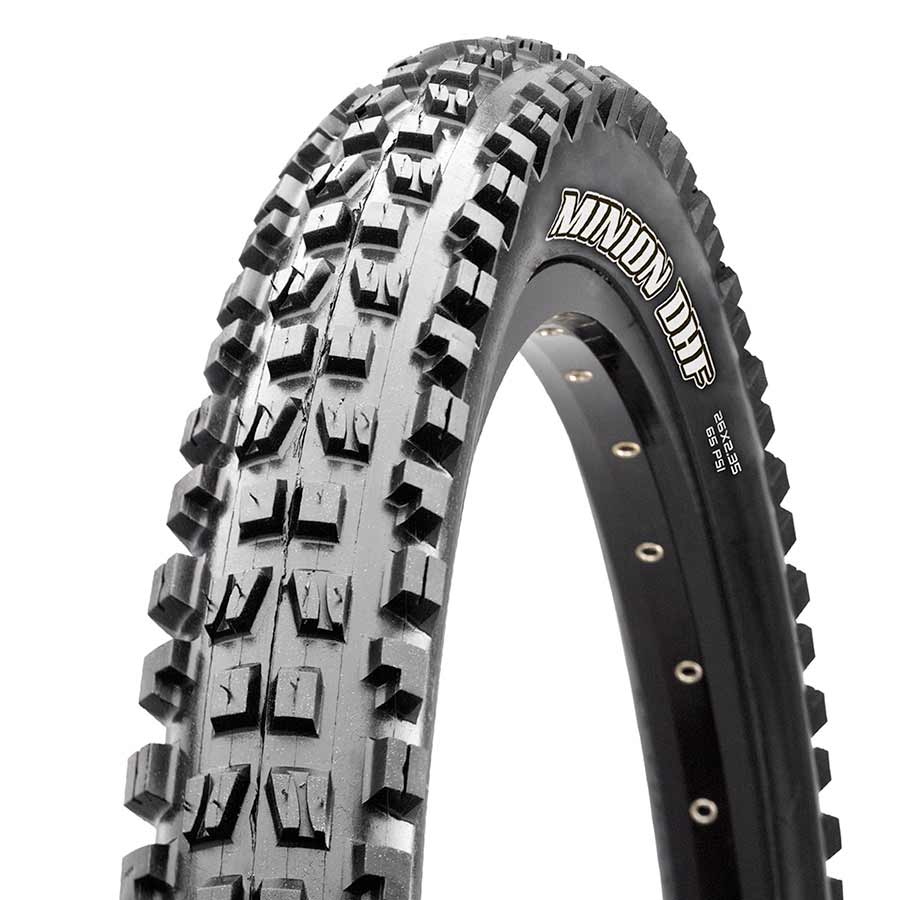 Maxxis, Minion DHF, Mountain Tire, 26''x2.50, Wire, Clincher, Single, DH, 60x2TPI, Black