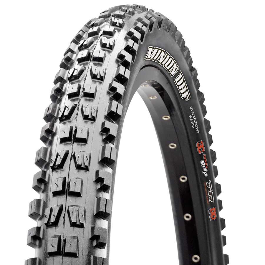 Maxxis, Minion DHF, Mountain Tire, 26''x2.50, Wire, Clincher, Single, DH, 60x2TPI, Black