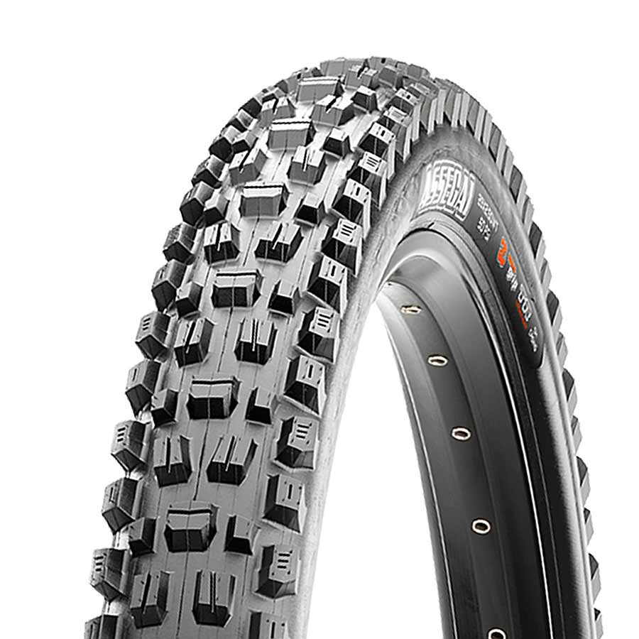 Maxxis, Assegai, Mountain Tire, 275x2.50, Folding, Tubeless Ready, 3C Maxx Grip, DH, Wide Trail, 60x2TPI, Black