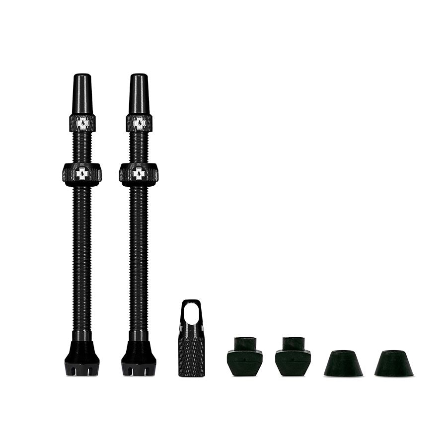 Muc-Off, V2, Tubeless Valve, Presta, 60mm, Black, Pair