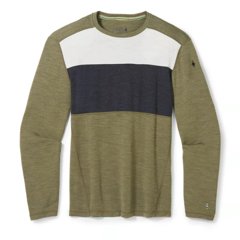 Classic Thermal Merino Colorblock col rond – Brunelle Ski Vélo